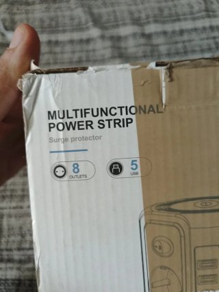 Ladron multifuncion 8 enchufes + USB