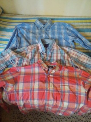 Lote 3 Camisas Cuadros Hombre