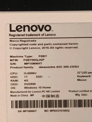 Lenovo  500GB SSD + 1TB HDD.8GB RAM