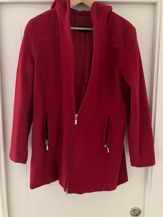 Cortefiel Trenca Lana Virgen Roja Talla M