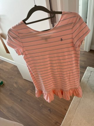Vestido Polo Ralph Lauren rosa rayas