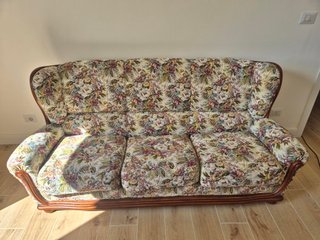 Divano vintage 3 posti floreale