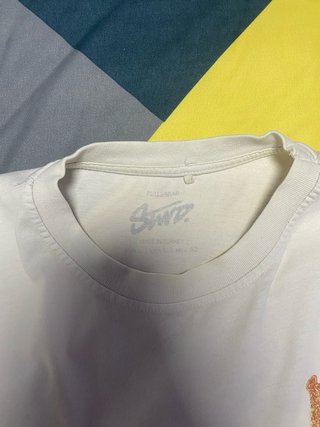 Camiseta Pull&Bear Blanca Estampada