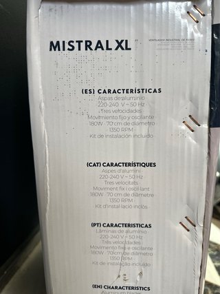 Ventilador Industrial Fulmo Mistral XL