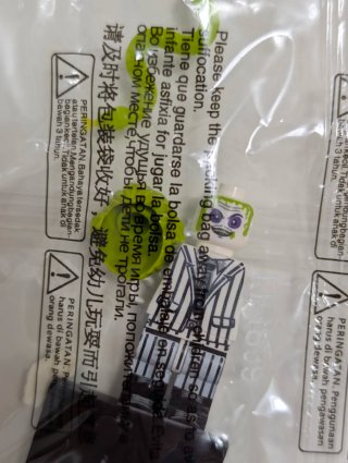 Minifigura tipo Lego Halloween Beetlejuice