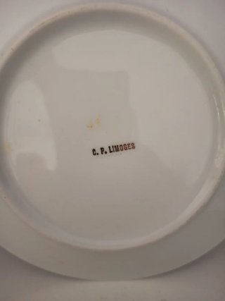 Juego 2 Tazas y Platos Limoges Porcelana