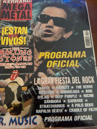 Lote 3 revistas portadas Stones + 2 posters