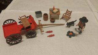 Playmobil Carro incompleto y Accesorios oeste
