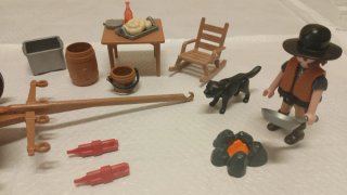 Playmobil Carro incompleto y Accesorios oeste