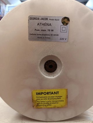 Lámpara Athéna Georgia Jacob Vintage Rosa
