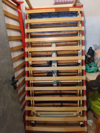 Somier de cama madera y metal