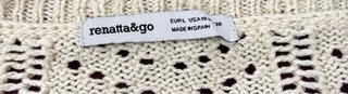 Jersey en pico beige entretiempo de Renatta&go