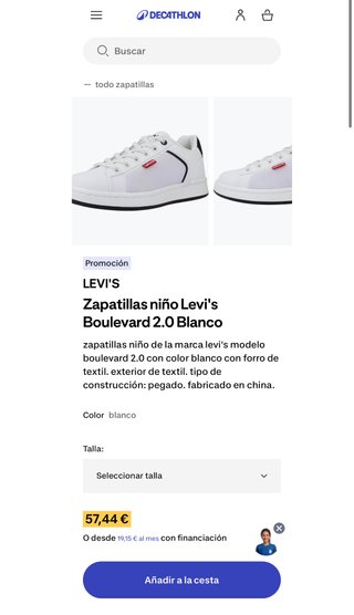 Zapatillas Levi's Blancas Levis