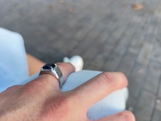 Anillo Plata 925 Zafiro Azul Talla 12