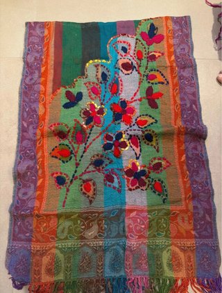 Sciarpa Foulard The Blue Turban Stampa Etnica