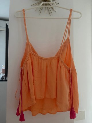 Blusa Mango Teen M Naranja Rosa