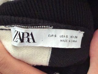 Vestito Abito Maglia Donna Zara Color Block