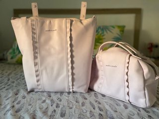 Bolso y neceser Pasito a Pasito rosa