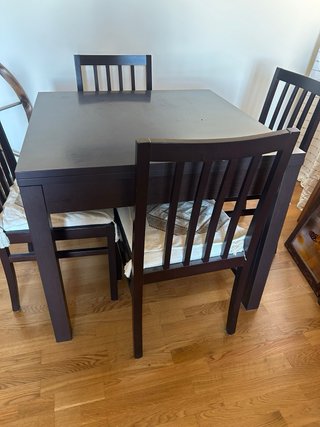 Mesa extensible IKEA madera