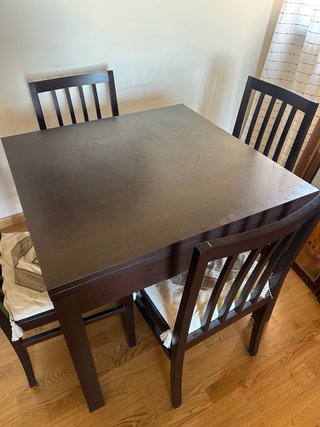 Mesa extensible IKEA madera
