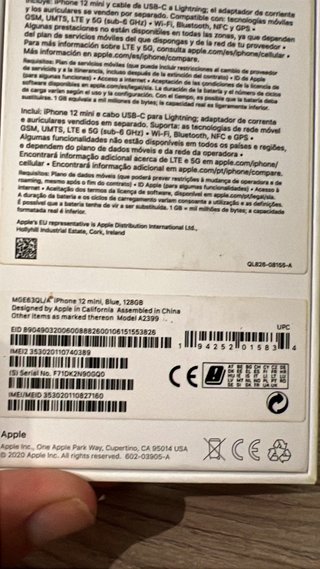 iPhone 12 mini 128GB Originale con Scatola