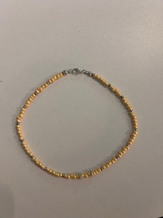 Collana perle e cristalli dorata