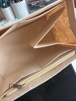 Organizador de bolso beige