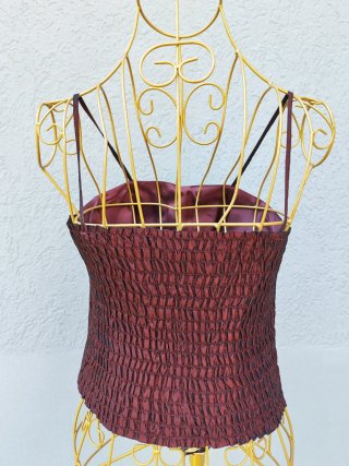 Corsetto vintage rosso e nero