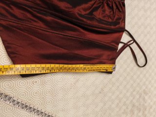 Corsetto vintage rosso e nero
