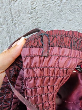 Corsetto vintage rosso e nero