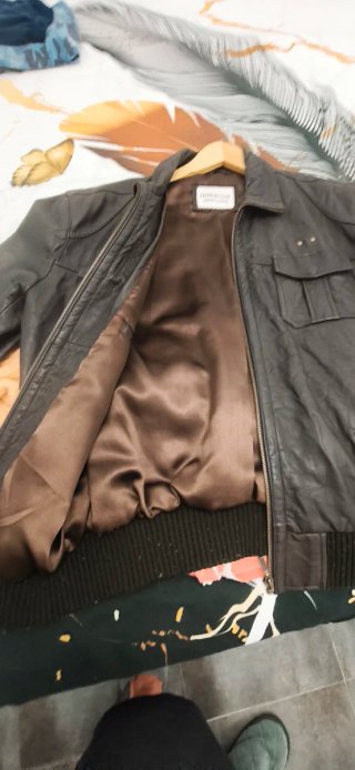Chaqueta Cuero Fashion Club Talla 50 Marrón