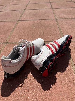 Zapatillas Golf Adidas Tour 360 Blancas/Rojas