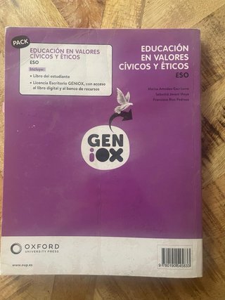 Educación en Valores Cívicos y Éticos ESO. Libr...