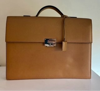 Maletín Loewe Marrón y Dorado