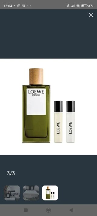 Loewe Esencia Perfume 100ml + 10ml+10 ml (ver foto