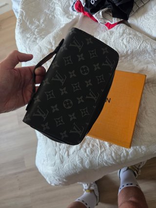Cartera Louis Vuitton Monogram Negra y Gris