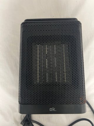 Calefactor eléctrico ok. negro