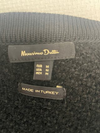Vestido Negro Massimo Dutti Talla M