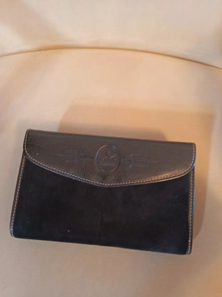 Cartera monedero Cavallini negra y roja
