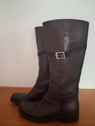 Stivali Prada marrone pelle