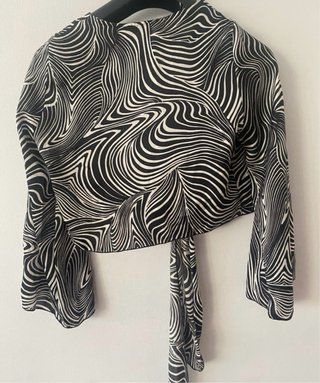 Blusa Subdued Talla Única Estampado Cebra