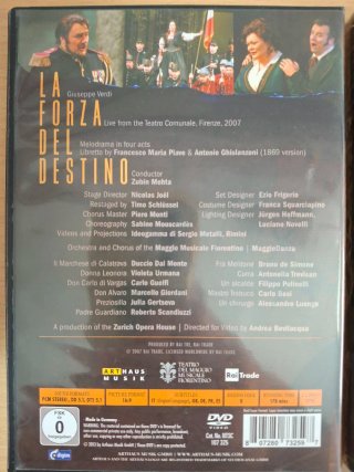 5 DVDs Ópera: Mozart, Verdi