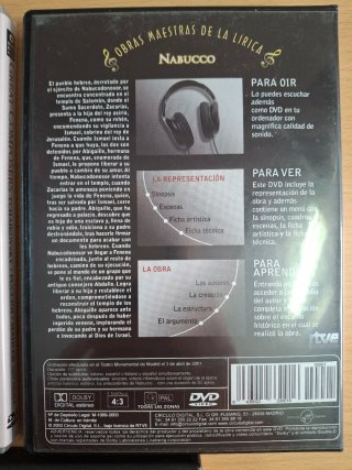 5 DVDs Ópera: Mozart, Verdi