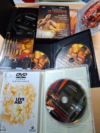5 DVDs Ópera: Mozart, Verdi