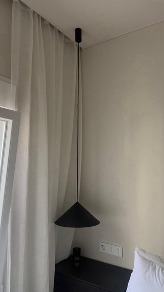 Lámpara colgante aluminio negro