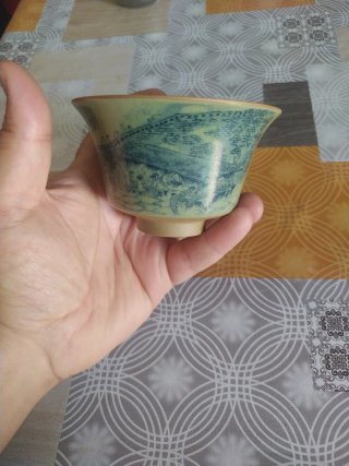 Cuenco de té chino japonés roto Pujar!!