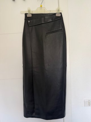 Falda Stradivarius Negra Talla XS