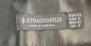 Falda Stradivarius Negra Talla XS