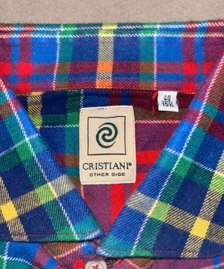 Camicia Uomo Cristiani Tartan Plaid Flanella
