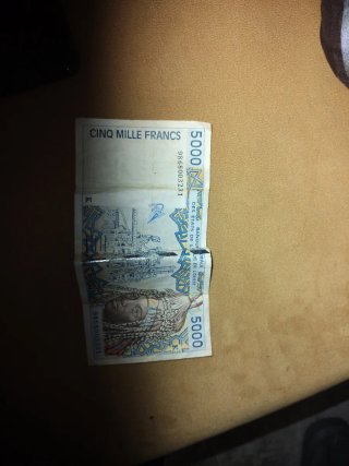 Billete 5000 Francos África (Fuera de circulación)